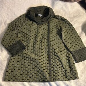 Habitat Black and Green Top